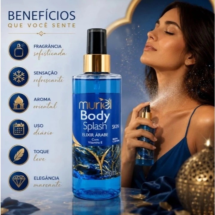 BODY SPLASH MURIEL SKIN 200ML - ESCOLHA A SUA