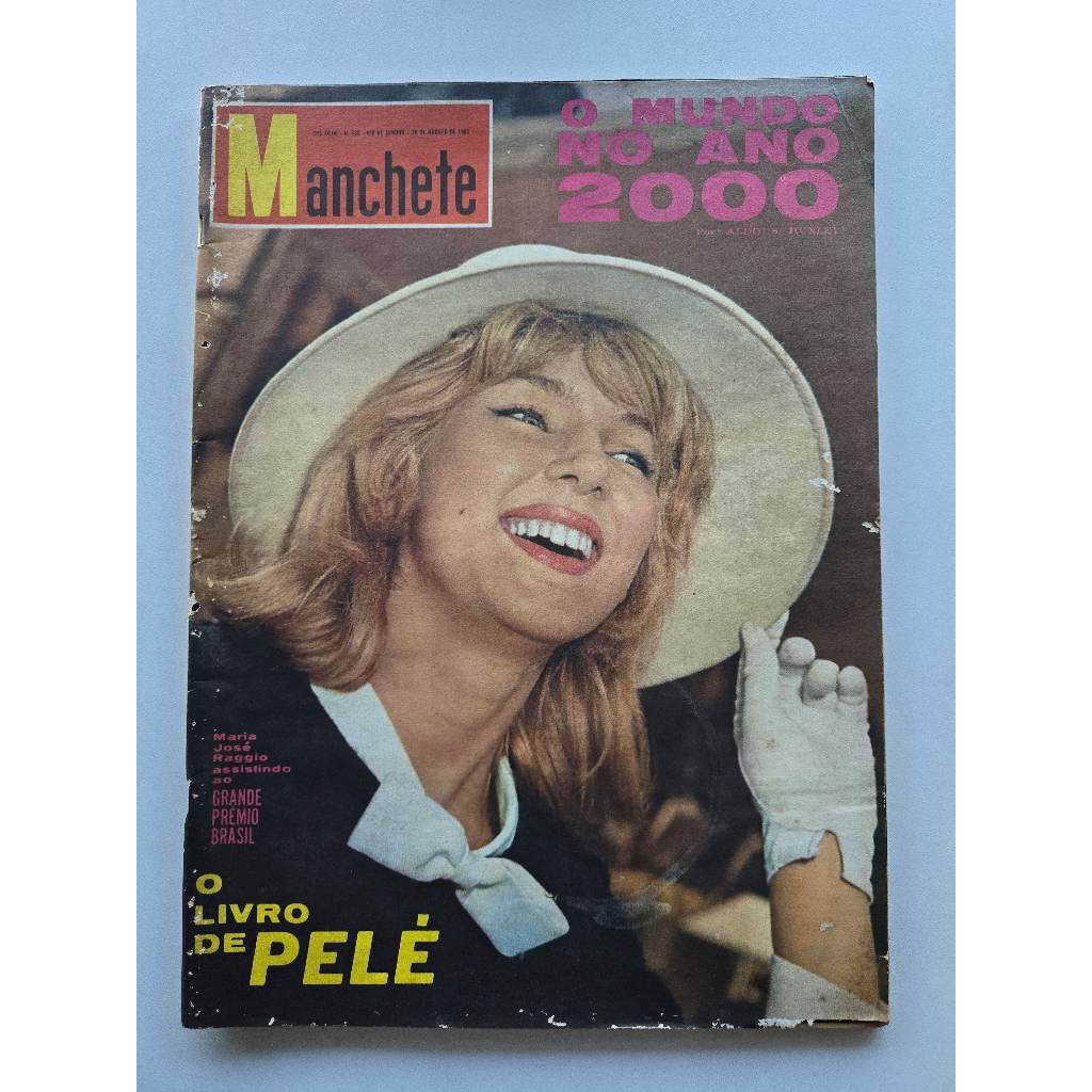 Revista Manchete Nº 488 - Ago/1961 - Pelé / Gp Brasil Hipismo / Moda Biquini / Paris