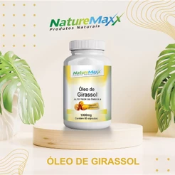 Girassol ÓleoCaps Softgel 1000mg 60 Cápsulas - Suplemento Alimentar Natural