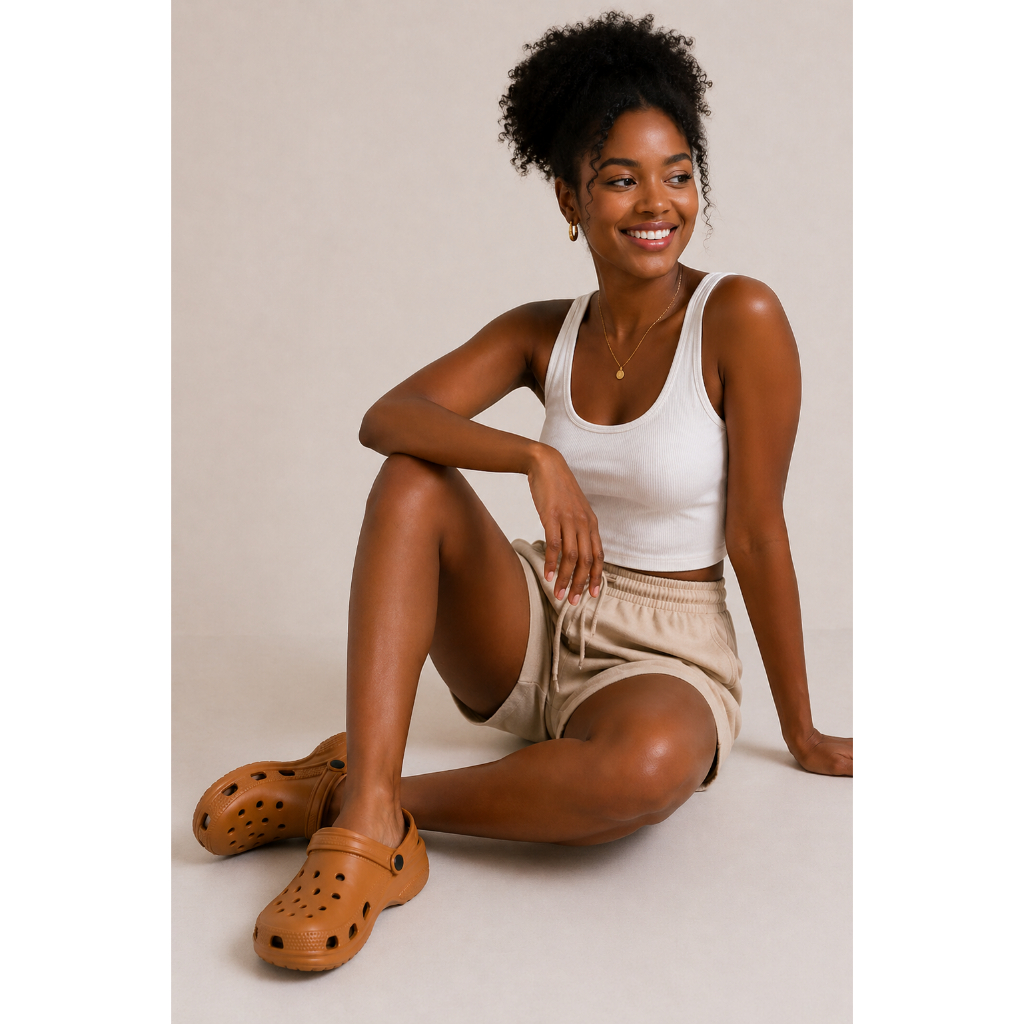 Babuche Feminino Sandália Rasteira Confortável Antiderrapante Mule Sapatilha Verão Trabalho CARAMELO MARROM