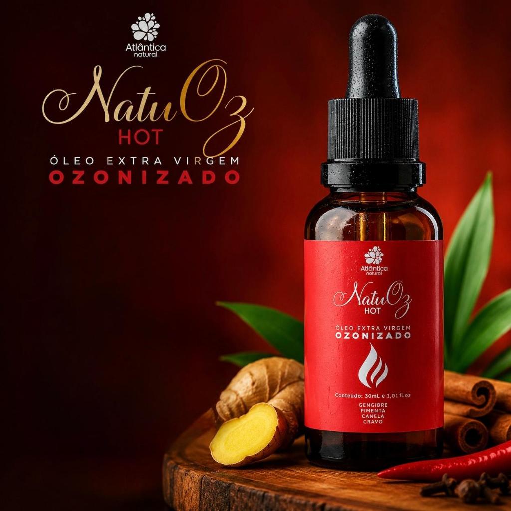 Natuoz Hot 30ml Original | Óleo Ozonizado Extra Virgem | Envio Imediato