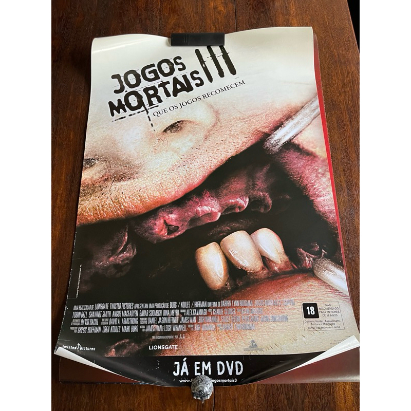 Pôster Locadora - Jogos Mortais 3