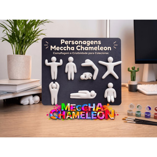 Kit Completo Personagens Meccha Chameleon Todas As 8 Poses do jogo Para Brincadeiras Pegadinhas