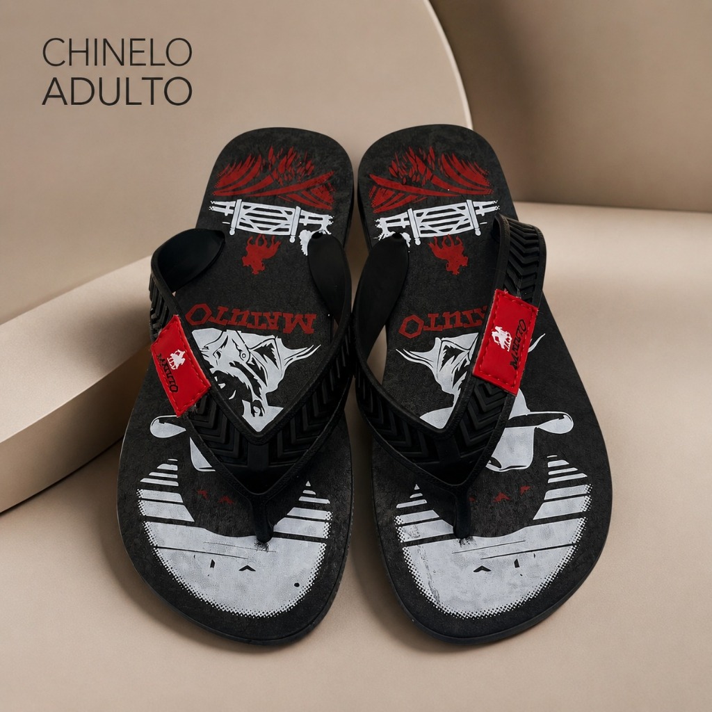 Chinelo Masculino Adulto Manto Borracha Antiderrapante Confortável Casual Praia Dia a Dia — imagem 2 de 2