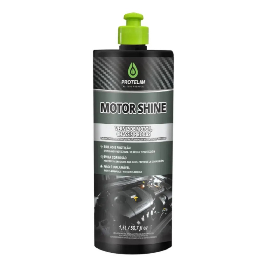 Motor Shine 1,5l Protelim Proteção E Brilho Para Motores Incolor