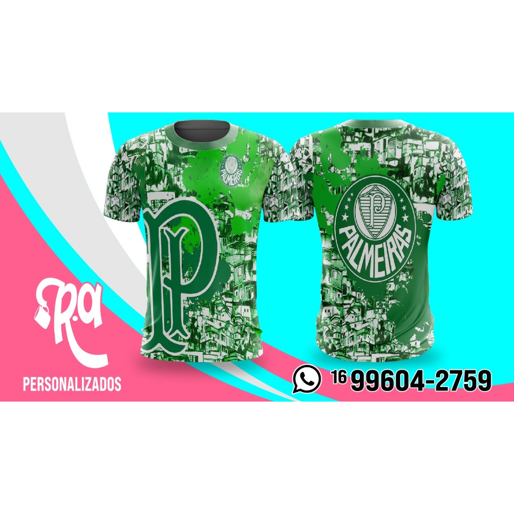 Camisa/Camiseta Masculino Personalizada Unissex de Torcida Palmeiras