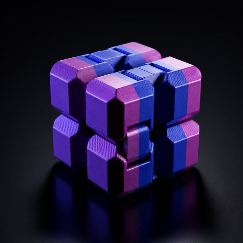 Cubo Infinito Fidget Anti Estresse Ansiedade TDAH Autismo Brinquedo Sensorial Foco Adulto Criança Toy
