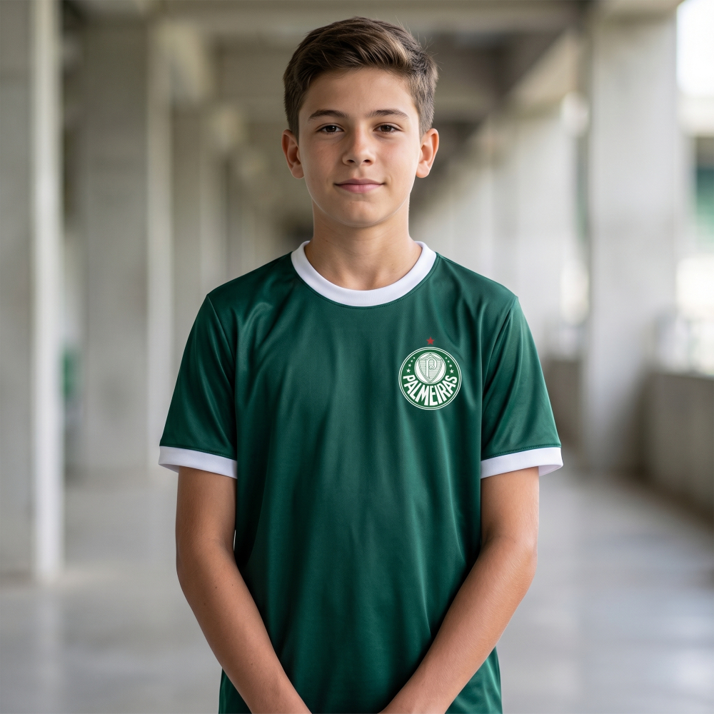 Camisa Palmeiras 1914 Ii Juvenil Original Licenciada Casual