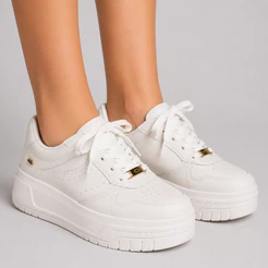 Tênis Feminino Casual Dakota Valais Original Básico Plataforma Confortável Palmilha Macia Leve
