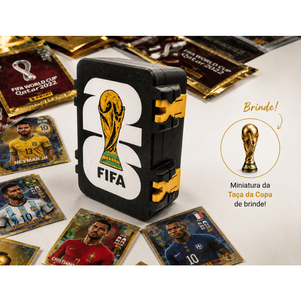 “Porta Figurinhas Copa 2026 Premium | Edição Colecionador”/ Organize sua coleção com estilo