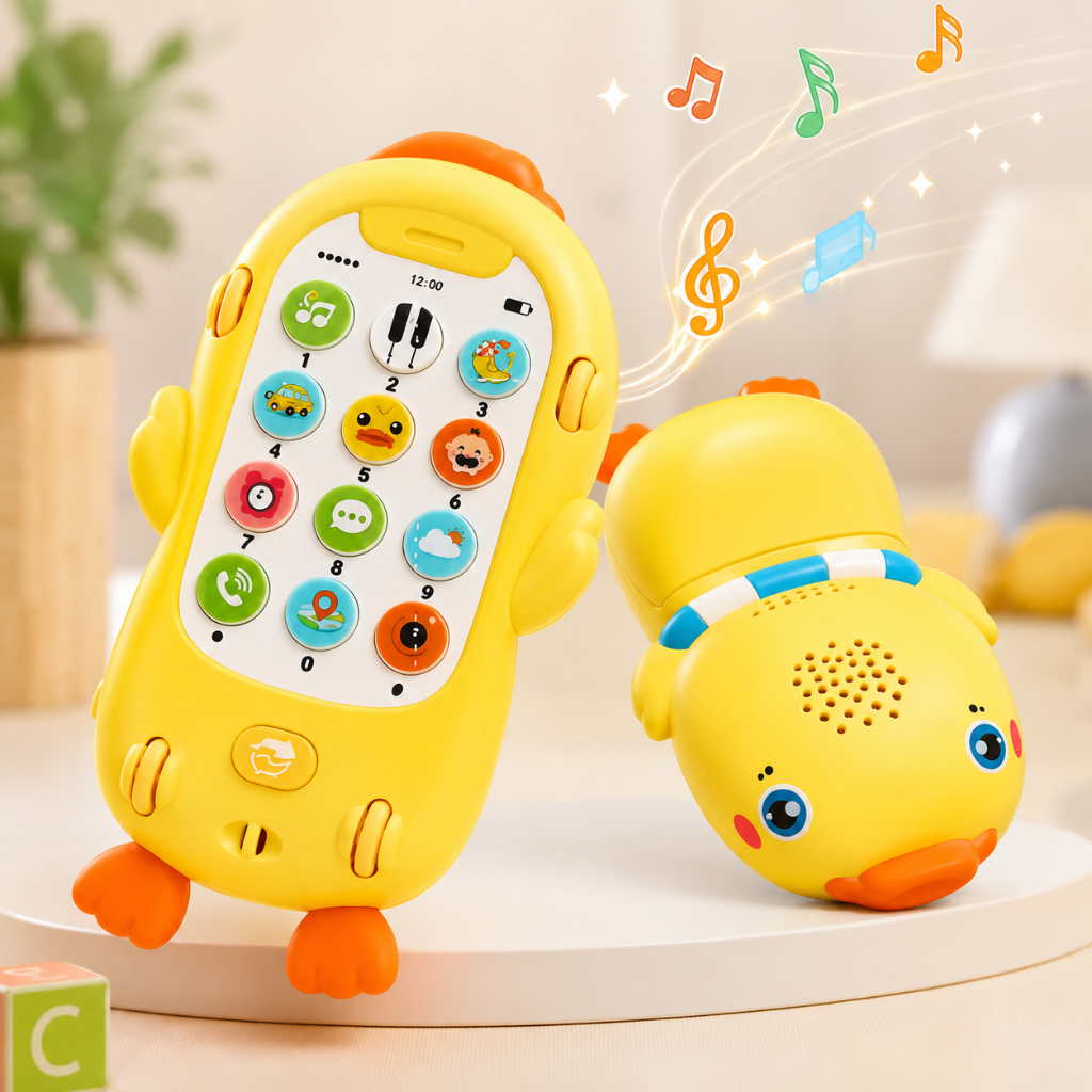 Brinquedo Bebe e Criança Telefone Celular De Luz e Sons Educacional com Mordedor