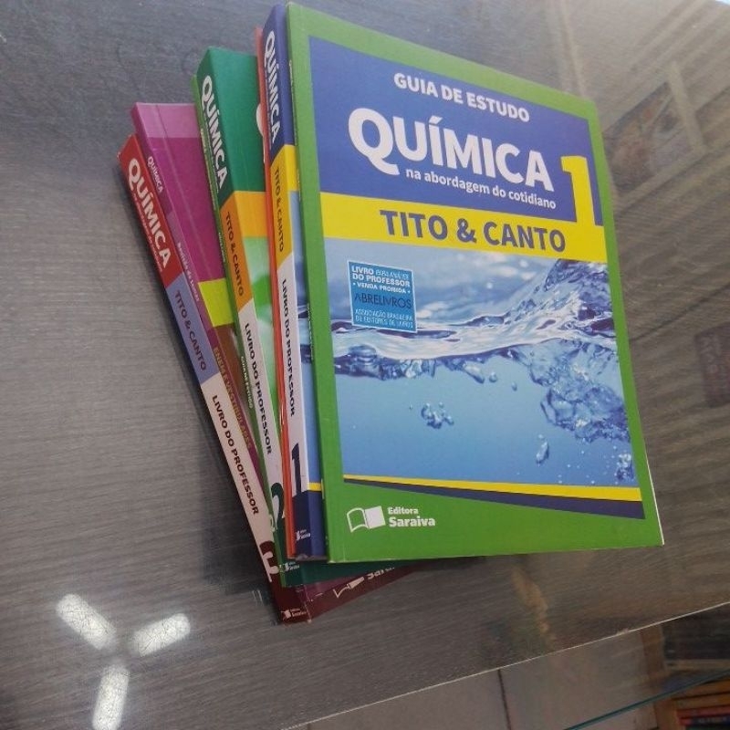 COLEÇÃO COMPLETA QUÍMICA TITO & CANTO 1,2,3 ENS MÉDIO LP