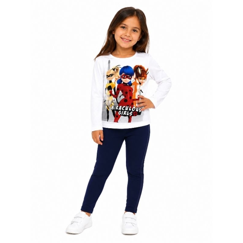 Conjunto Infantil Meia Estação Miraculous Ladybug em Algodão – Tamanho 4