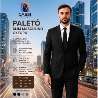 Blazer social masculino Oxford Premium