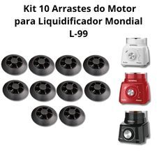 Kit 10 Arrastes do MOTOR de liquidificador  Mondial Turbo L99 Turbo Power