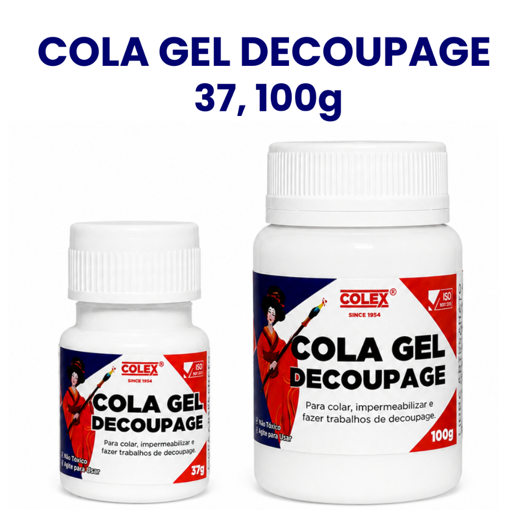 Cola Gel Decoupage - COLEX | 37g e 100g