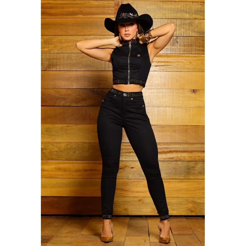 CALÇA BOYFRIEND LANÇAMENTO PIT BULL LUXO REF 89461