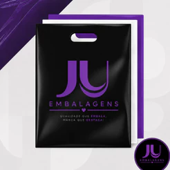Sacolas Plástica Com Sua Logo 16x22 cm Personalizadas Boca Vazada