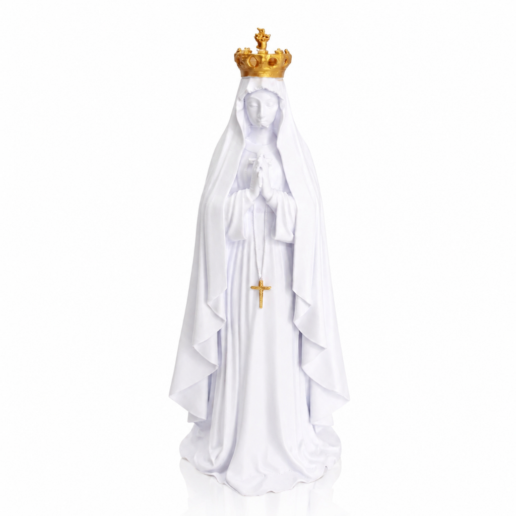 Nossa Senhora Aparecida Estátua Decorativa 3D – Imagem Católica para Sala, Altar ou Presente