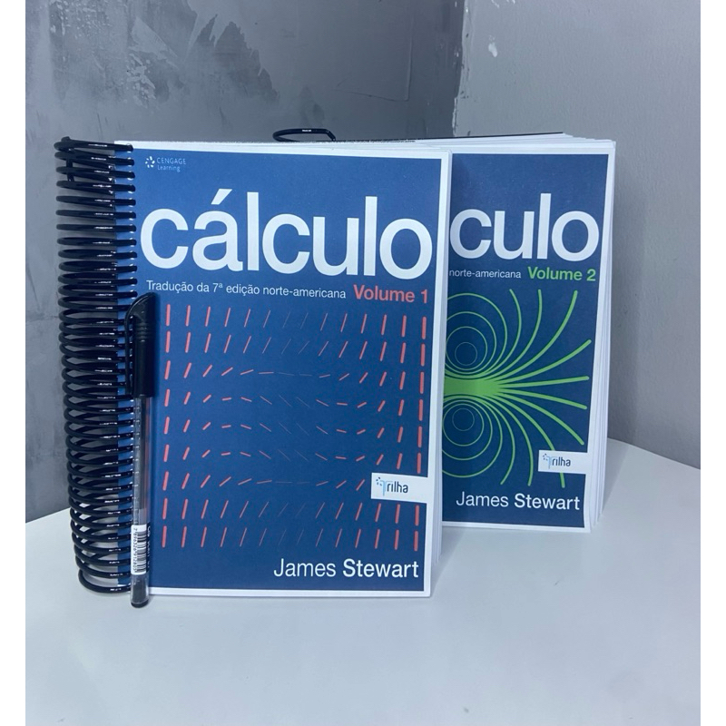 Cálculo - James Stewart - Volumes 1 e 2 - Tamanho A5 - Colorido ou Preto