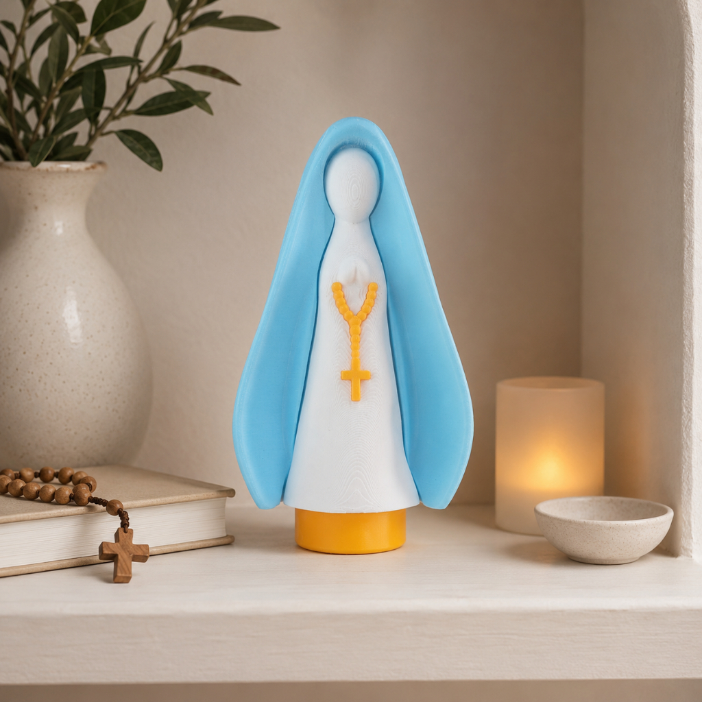 Nossa Senhora decorativa / Decorativo religioso/ Nossa Senhora Aparecida Infantil/Minimalista