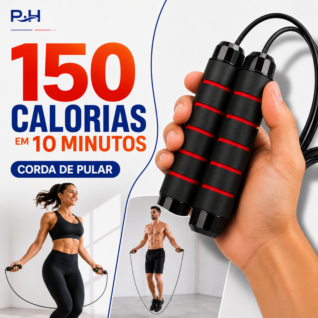 Corda de Pular Profissional Crossfit 3m Ajustável Rolamento 360
