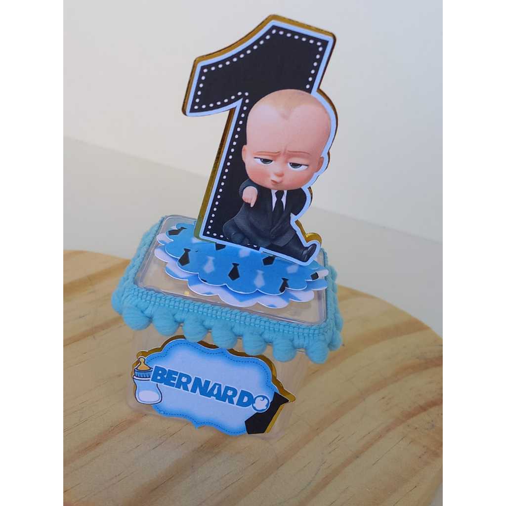 Caixinha Acrílica e Apliques 3d-O PODEROSO CHEFINHA-Personalizado com nome e idade-Festa-Lembrancinhas-Caixa