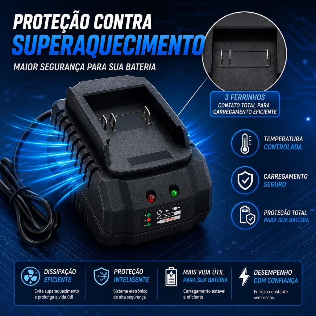 Compatível com Carregador para Bateria de Lítio Makita 68V, Alta Compatibilidade · foto 2