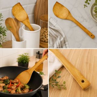 Espátulas de Bambu: 77% Off! 🥄