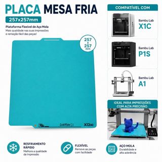 Placa Mesa Fria Xd3d Cool Plate Bambu Lab P1p P1s X1c A1