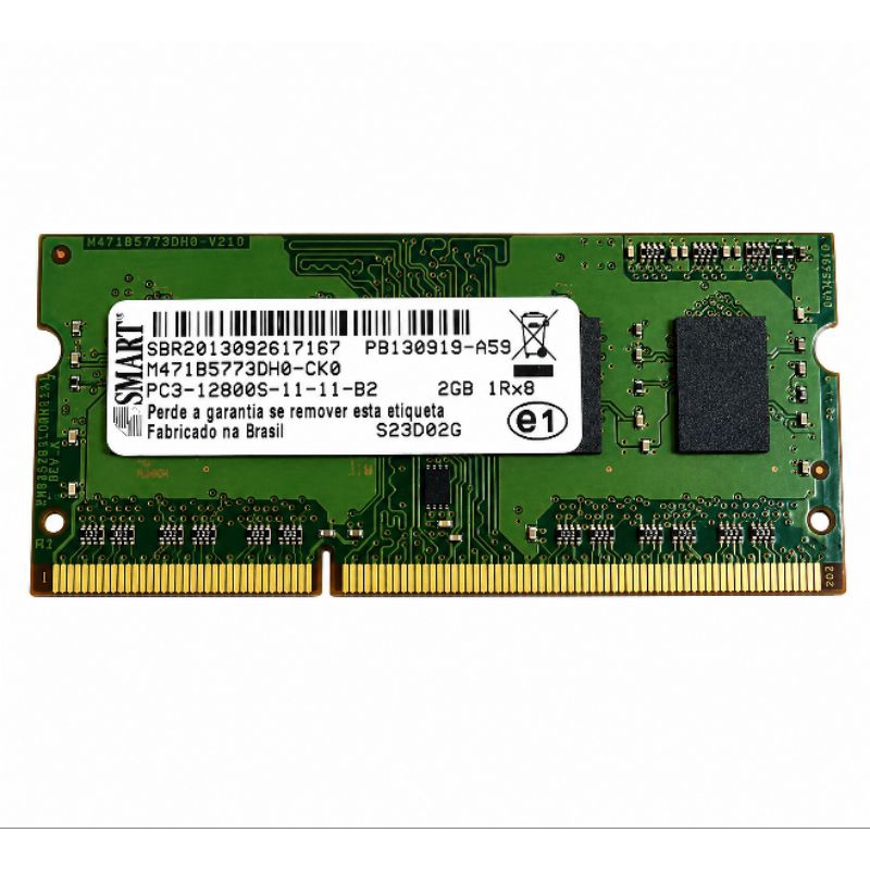 Memória RAM Smart 2Gb DDR3 PC3-12800S 1600Mhz para Notebook