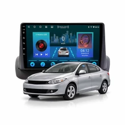Multimídia 9 Polegadas Renault Fluence Carplay Android Gps Bluetooth 2ram+64gb