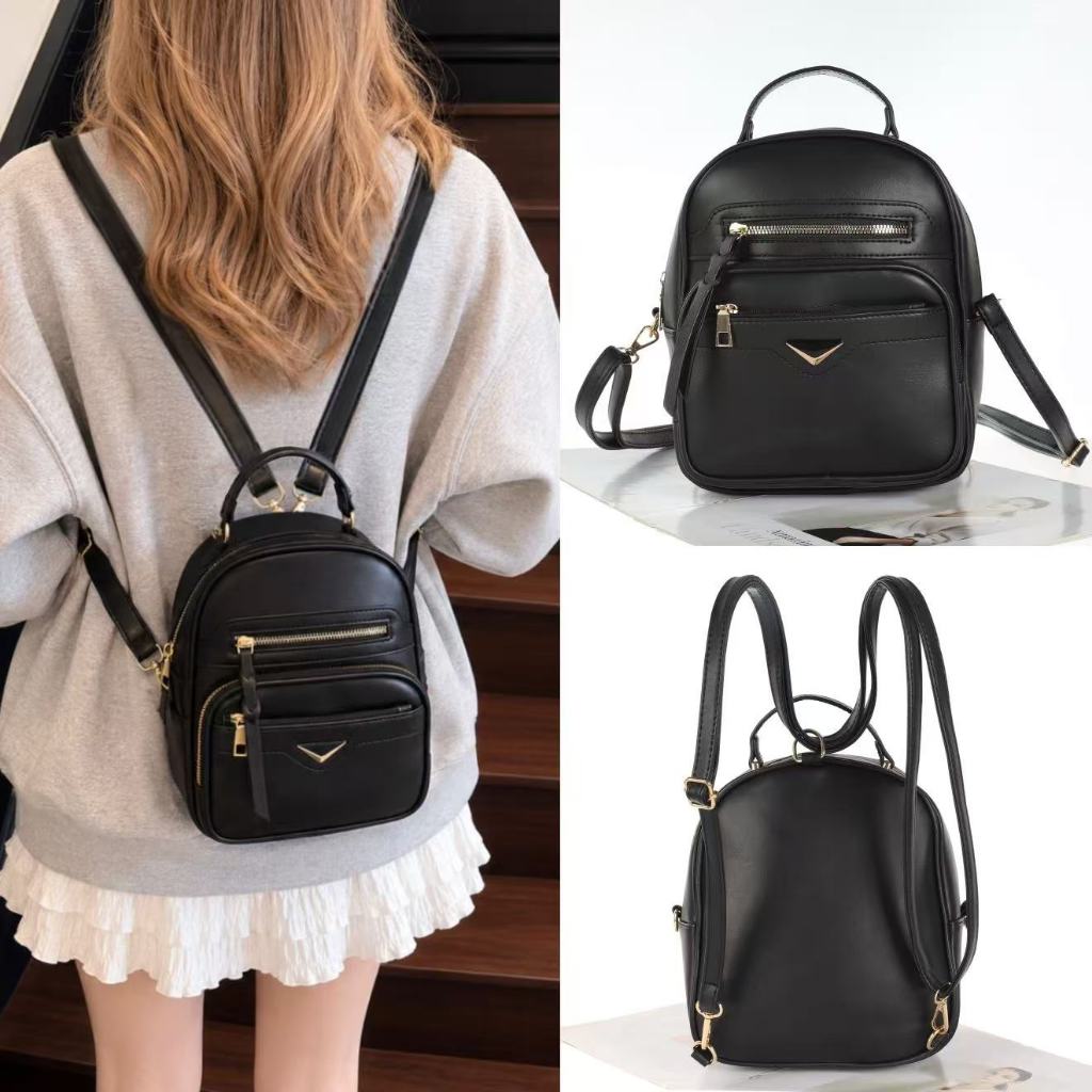 Bolsa Mochila Em Couro Pu Transversal Feminina Masculino Transversal Com Alça Removível