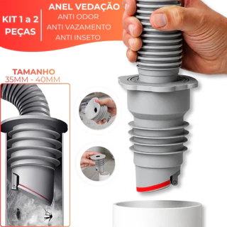 Anel Vedação Anti Odor em Silicone Tubo Esgoto Cozinha Máquina Lavar Roupa Pia Plugue Drenagem Piso
