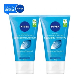 KIT NIVEA Sabonete Facial em Gel Equilíbrio Nutritivo 150g - 2 Unidades