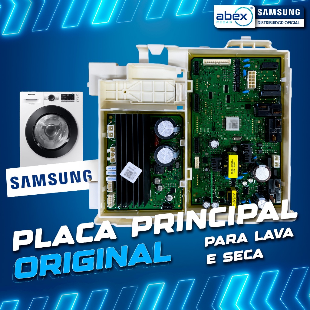 Placa Principal Lava E Seca Samsung WD11M44733W WD11M4473PW WD11M4473PX DC92-020