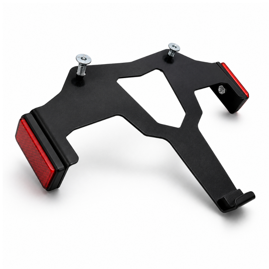 Suporte de Placa Universal Modelo Tiger 900 Mercosul Com Olho de Gato Titan Fan XRE Fazer YBR