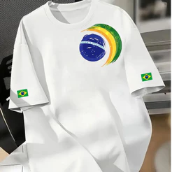 Camiseta t-shirt blusa feminina descolada estilosa 100%algodão esporte cultura brasilidades brasil