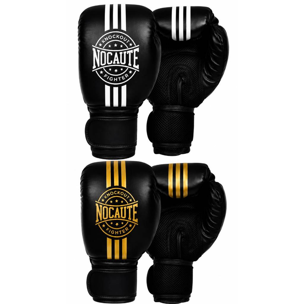 2 Pares Luva De Boxe Muay Thai Kickboxing Treino Sparring + Brinde saquinho ventilação
