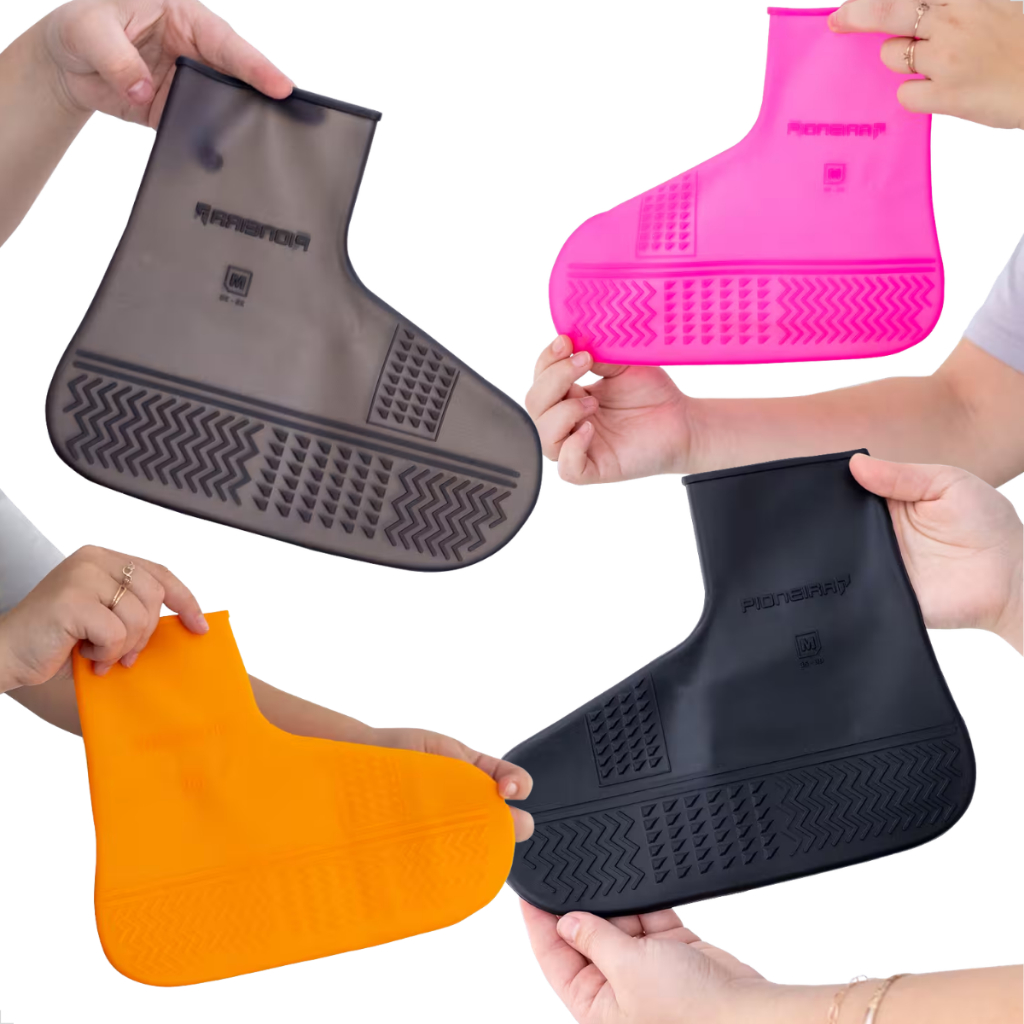 Protetor de Calçado em Silicone Impermeável para Moto, Tênis e Sapato Reutilizável e Portátil Urbano