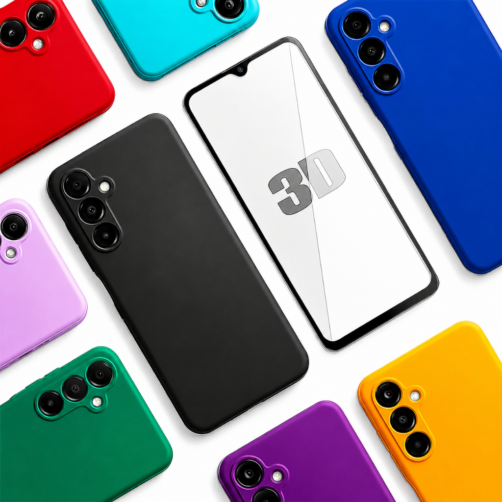 Capa Capinha Samsung A16 Aveludada Anti Impacto + Película 3D Premium