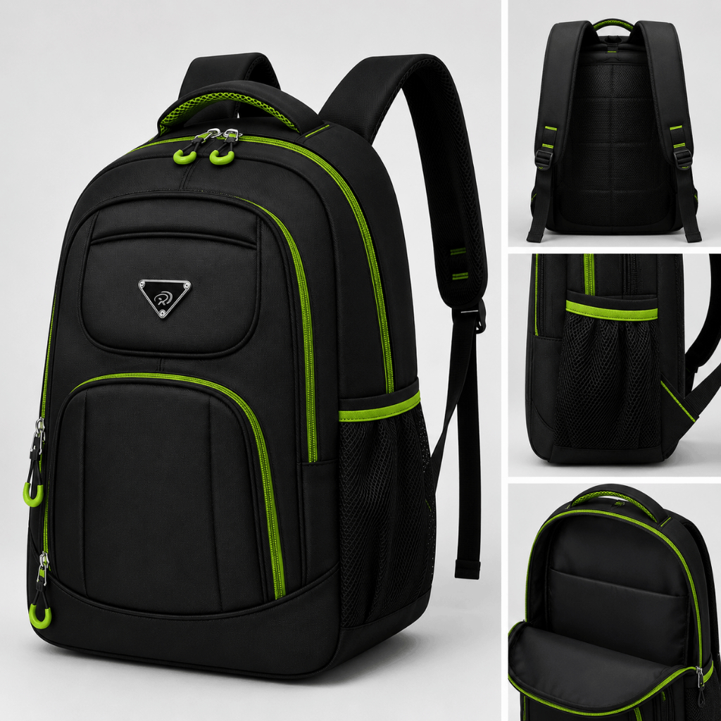 Mochila Bolsa Impermeavel Universitária PRETA Notebook Masculino Reforçada Trabalho Presente