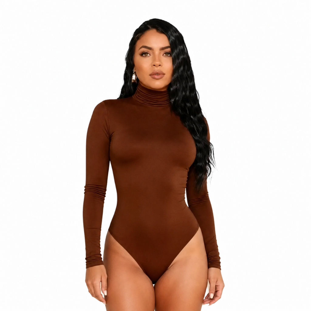 Body Gola Alta Feminino Manga Longa em Suplex Premium, Modelo Cacharrel — imagem 2 de 2