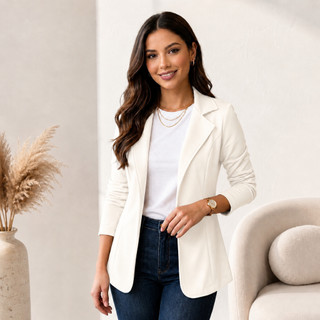 Blazer Feminino Neopreme Casual Casaquinho Social Feminino Terno feminino