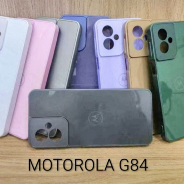 CAPA CASE CAPINHA PREMIUM MOTOROLA G84 5g INTERIOR AVELUDADO AG-GLASS PHONE LUXO SOFISTICAÇÃO MODA