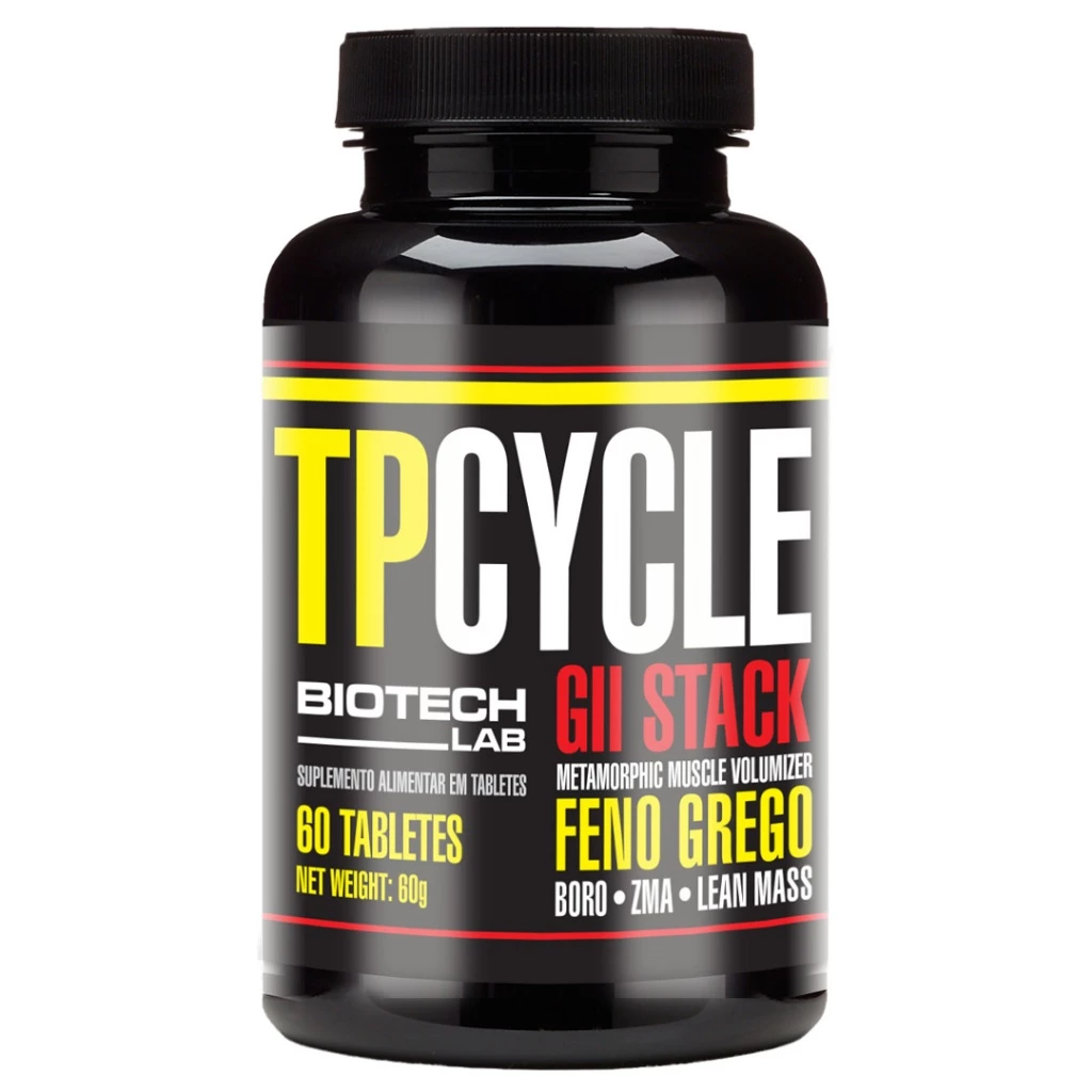 Pré Hormonal TPCycle  60 Tabs Biotech Lab - Feno Grego - ZMA - Boro - Magnésio - Zinco - Vitamina B6 — imagem 1