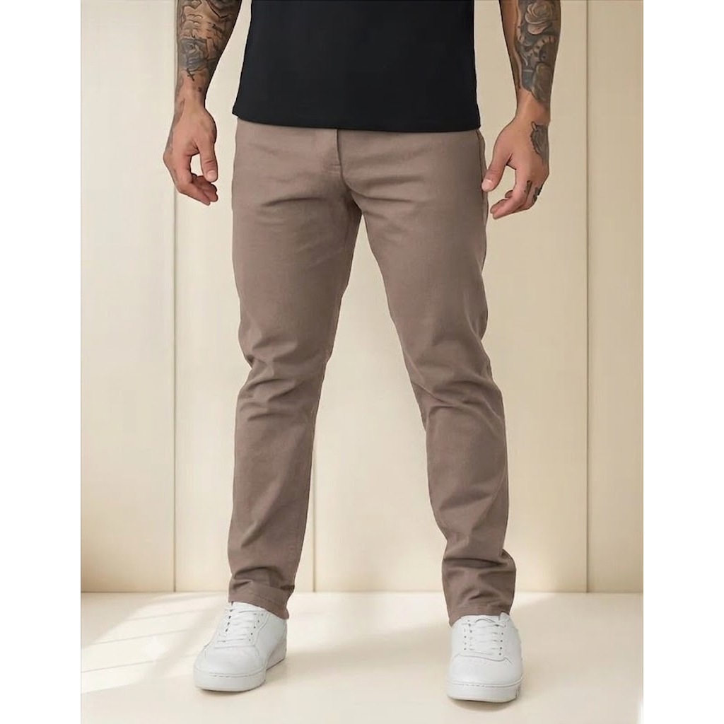 Calça Masculina Jeans Com Elastano Lycra ----------- Loja de Fábrica