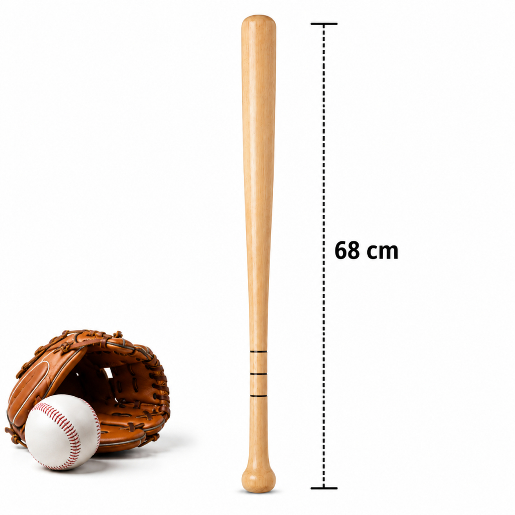 TACO BASTÃO DE BASEBALL DE MADEIRA BEISEBOL Casa Sala Jogos Esporte Decoração Recreativo