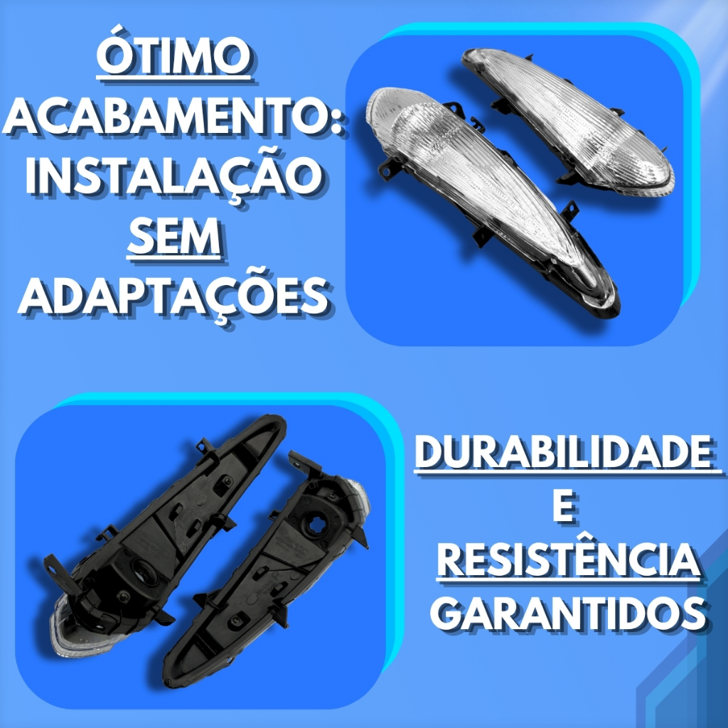 Par Pisca Seta Dianteiro Esquerdo Direito Biz 125 2011 2012 2013 2014 2015 2016 2017 — imagem 2 de 2