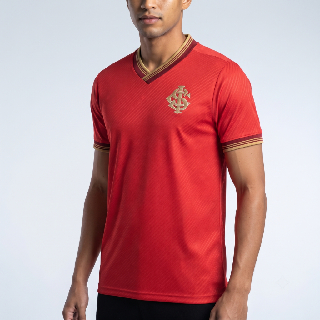 Camisa Internacional Gold II Masculino Adulto Oficial Licenciada